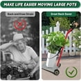 thumbnail image 2 of Heavy Duty Plant Dolly Caddy with Wheels, 661 Lbs Weight Capacity Potted Plant Mover for Indoor, Outdoor, Patio, Garden Settings, 2 of 9