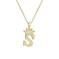 thumbnail image 2 of Sonducket InitialNecklacePendantEnglish Letter A to Z Name Crystal Gold Charm Modern Birthday Valentine'sDay Gifts Ropa, zapatos y accesorios Miscelánea S 1, 2 of 6