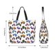 thumbnail image 5 of Balery Cartoon Monster Trucks1 Bolsa Tote Estilo Estético con Cremalleras, Bolsa de Hombro, Bolsa de Compras Grande y Plegable, 5 of 8