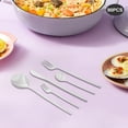 thumbnail image 6 of Silver 90Pcs Silverware Set Service for 18, Premium Stainless Steel Flatware Set, Mirror Polished Cutlery Utensil Set Kitchen Eating Tableware Set, Include Fork Knife Spoon Set, Dishwasher Safe, 6 of 28