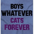 thumbnail image 2 of Boys Whatever Cats Forever Funny Women's Graphic T Shirt Tees Brisco Brands S, 2 of 6