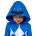 thumbnail image 2 of Mighty Morphin Power Rangers Union Suit Toddler Kid's Character Hooded Pajama for Boys Girls - Red Green Blue Pink, 2 of 6