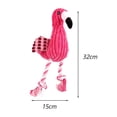thumbnail image 3 of Dog Plush Toys, Flamingo Squeaky Chew Toy for Puppies and Small to Large Dogs, Interactive Teething Stuffed Toy, Soft Velvet Design for Indoor Play and Mental Stimulation, 3 of 6