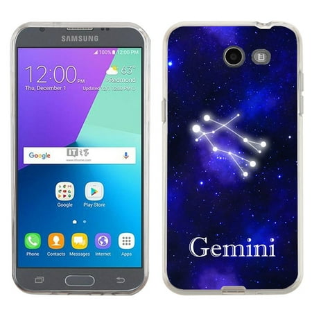Slim Case for Samsung Galaxy J3 Mission / Sol 2 4G, OneToughShield ® Premium TPU Gel Fitted Phone Case - Zodiac /