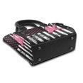 thumbnail image 3 of Lsque Ribbon Breast Cancer Awareness Pattern Leather Rivet Shoulder Bag – Elegant Genuine Leather & Microfiber PU Crossbody with Detachable Adjustable Strap, 3 of 5