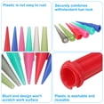 thumbnail image 3 of 50 Pcs 25G Aiguille de Distribution en Plastique à Embout Émoussé pour Adhésifs, Colle, Recharge de Liquides, Rouge, 3 of 5