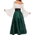 thumbnail image 6 of Women's Medieval Renaissance Dress Bell Long Sleeve Cosplay Dress Halloween Costumes Maxi Dress For Ladies, 6 of 7