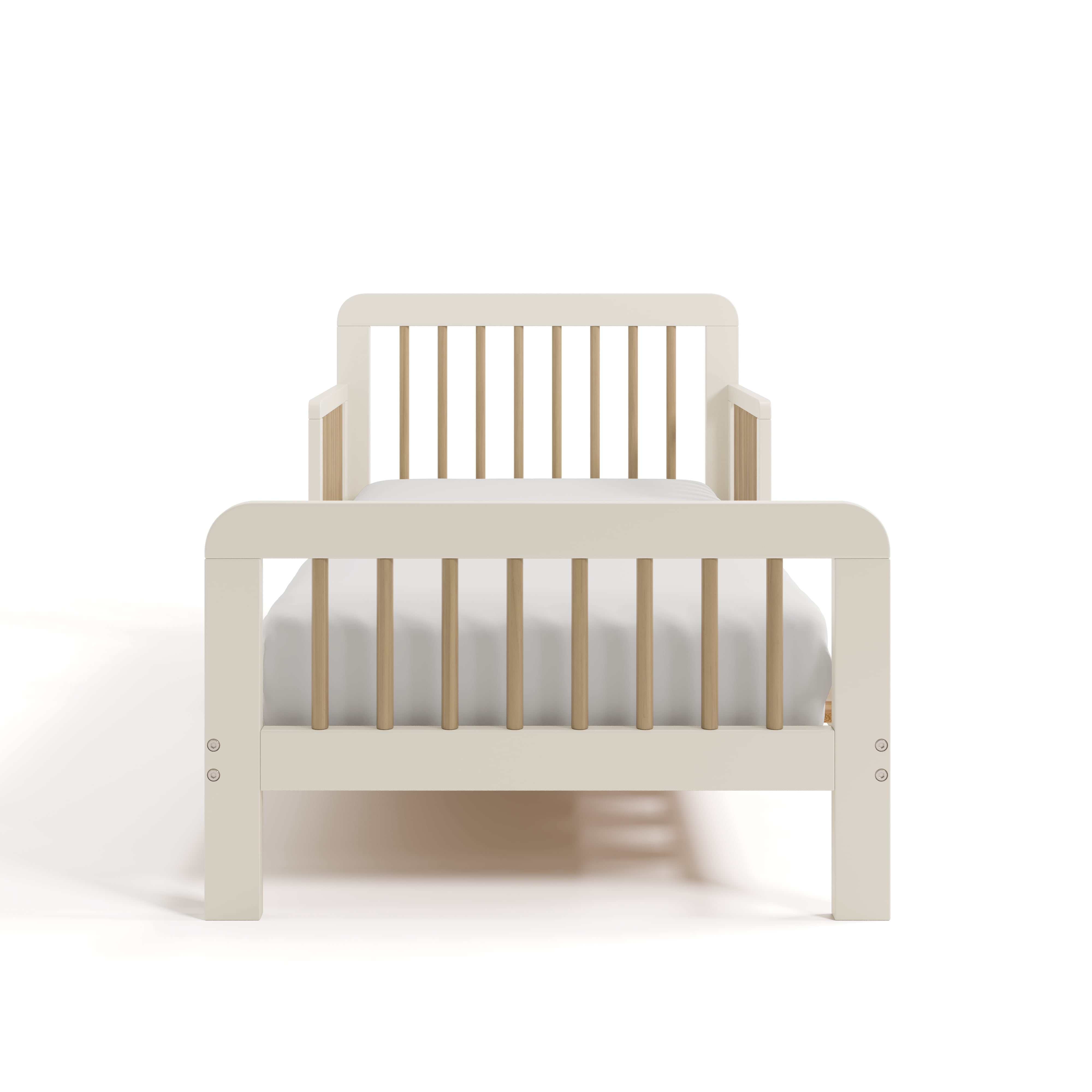 Storkcraft Pasadena Toddler Bed, Frosted Oat with Driftwood