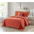 thumbnail image 3 of Bibb Home 4 Piece Solid Quilt Set with Cushion, 3 of 5