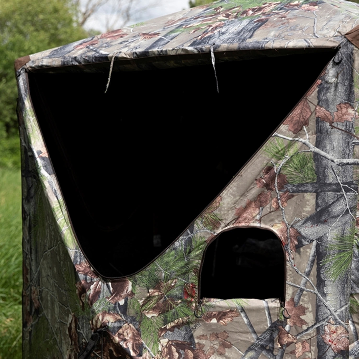 Barronett OX 300 Hub 3 Person Pop Up Hunting Blind Ground Tent, Backwoods Camo