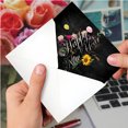 thumbnail image 4 of 12 New Year Cards Pack (1 Design, 12 Cards) - Chalk and Roses B2358ANYG, 4 of 6