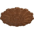 thumbnail image 3 of 31"OD x 1 1/2"P Durham Ceiling Medallion (Fits Canopies up to 4 1/4"), Hand-Painted Polished Copper, 3 of 6