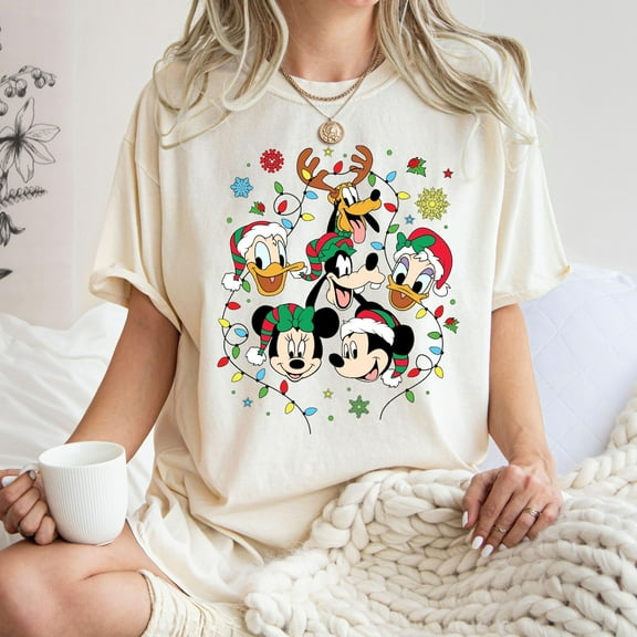 Holiday Walt Disney World Shirt, Mickey Mouse And Friends Holiday T-Shirt, Holiday Family Shirt, S-5Xl Shirt