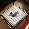 thumbnail image 2 of RKSTN Cute Puppy Seat Cushions for Dining Chairs, Kitchen Chair Cushions, Chair Pads with Ties and Non Slip Backing, Tufted Memory Foam Seat Cushion, 13.77"x13.77", 2 of 6