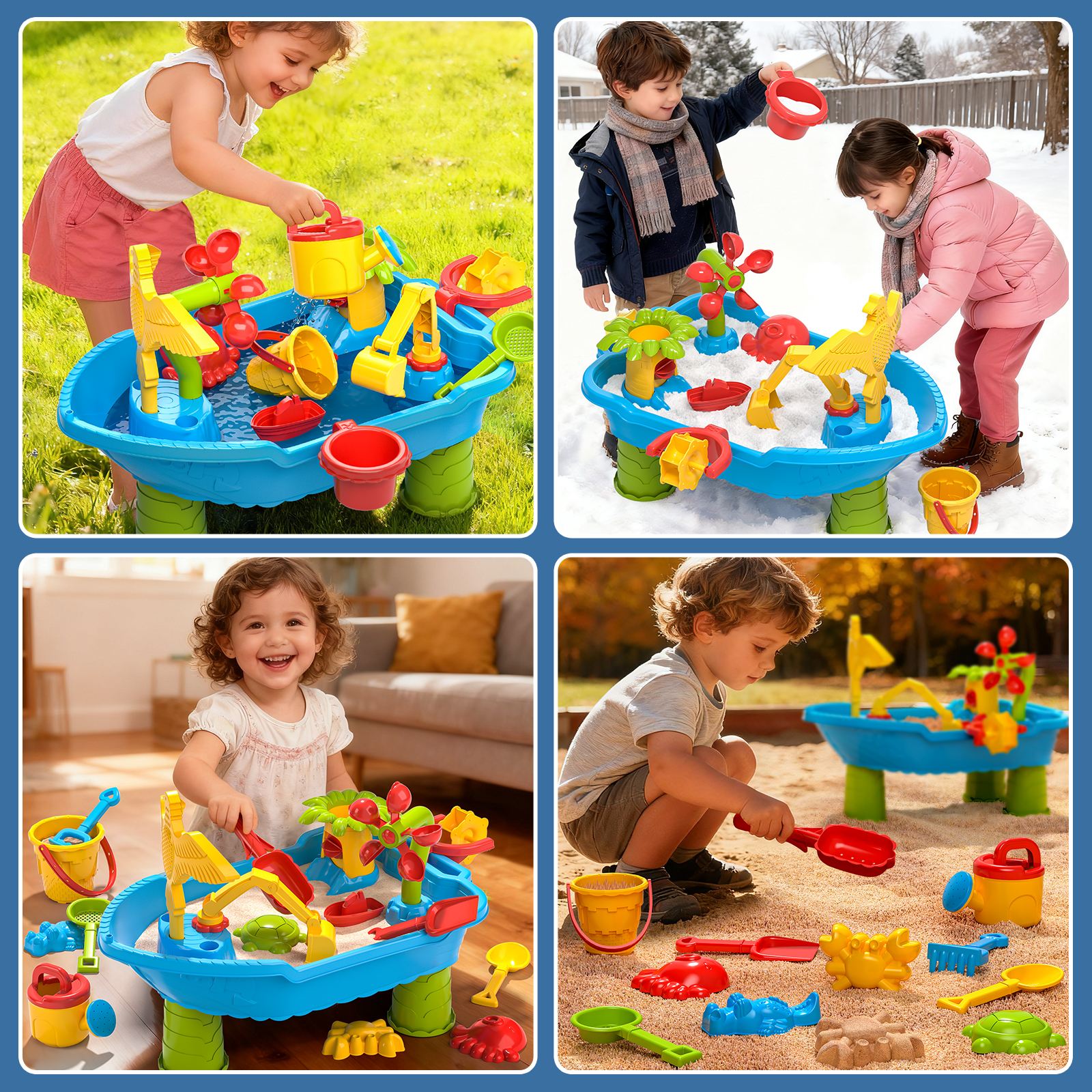 Lucky Doug Water Table for Toddlers Ages 18m+, Kids Outdoor Play Toys - Water Table