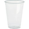 Clear Plastic PETE Cups, 16oz, 50/Bag, 10 Bags/Carton
