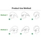 thumbnail image 4 of Paquete de 2 toallas para envolver el cabello, turbantes para el cabello mojado, toallas para secar el cabello para mujeres con cabello rizado, 4 of 5