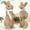 as the picture shows, variant on Easter Decorations for Home Clearance! European Garden Garden Home Children Room Decoration Resin Bow Rattan Standing Effect Rabbit Easter Installation