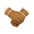 thumbnail image 1 of sweethay 1 par de guantes de felpa deportivos elásticos suaves para invierno, senderismo, ciclismo, equitación, manoplas cálidas portátiles, equipo de guantes y mitones Marrón claro sweethay AP013933-03, 1 of 6