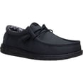 thumbnail image 6 of HEYDUDE Men Wally Stretch Canvas Slip-On Moccasins Black, 13, 6 of 7