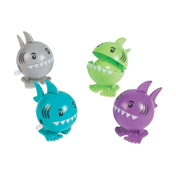 Wind up Chomping Shark - Party Favors - 12 Pieces