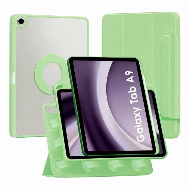 Mr. Gadgets Funda Para Samsung Galaxy Tab A9 8.7 Pulgadas Smart Cover 2 En 1 Folio Desmontable Color Verde.