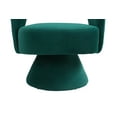 thumbnail image 6 of 360-Degree Swivel Accent Chair with Wrap-Around Backrest, Round Barrel Chair with Soft Padded Seat, Leisure Club Armchair for Living Room Bedroom, Green, Easy to Assemble, 6 of 7