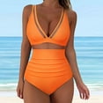 thumbnail image 5 of QHFBli Women Sexy Mesh Tummy Control Swimsuit Push Up High Waisted Bathing Suit, 5 of 9