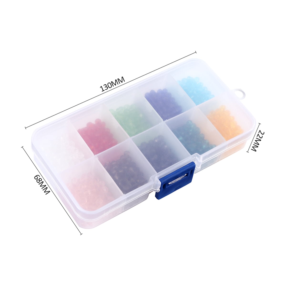 FUYGRCJ, Crystal Glass Beads, 4mm, 10 Colors Assorted Pack of 1000