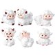 thumbnail image 1 of 6pcs Creative DIY Bonsai Ornaments Home Resin Craft Outdoor Garden Sheep Adorns, 1 of 4