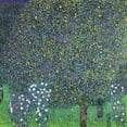 thumbnail image 3 of Klimt, Gustav 20x20 Black Modern Framed Museum Art Print Titled - Roses under the Trees, 3 of 5
