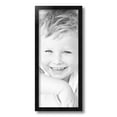 thumbnail image 2 of ArtToFrames 8" x 19" Satin Black Tall Picture Frame, 8x19 inch Black Wood Poster Frame (WOM-1852), 2 of 8