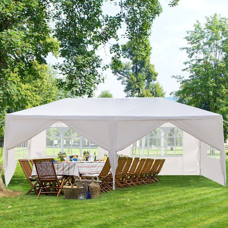 Gazebo Party Tent Marquee Garden Outdoor Waterproof PVC Standard or Pop Up Green 
