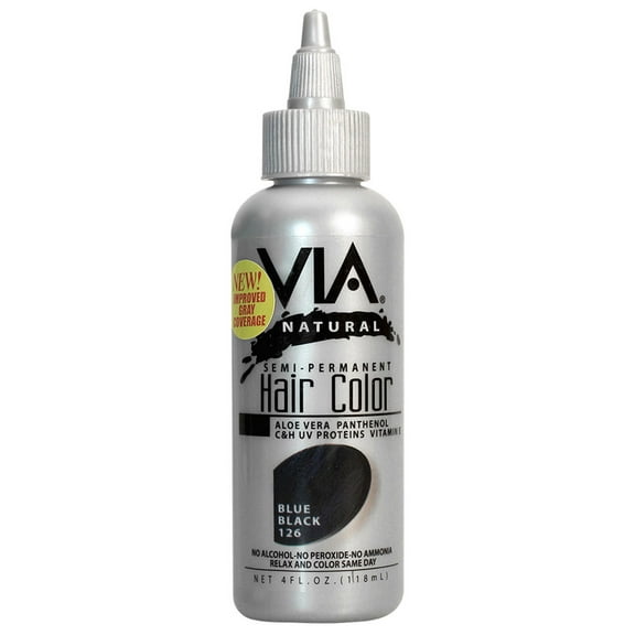 Via Natural Hair Color 126 Blue Black 4oz