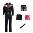 thumbnail image 3 of Disfraz de Barbi de Halloween para niñas, conjunto de ropa Punk de calle Rosa sin mangas con lazo para fiesta, vestido Vintage a cuadros, nuevas películas, 3 of 5