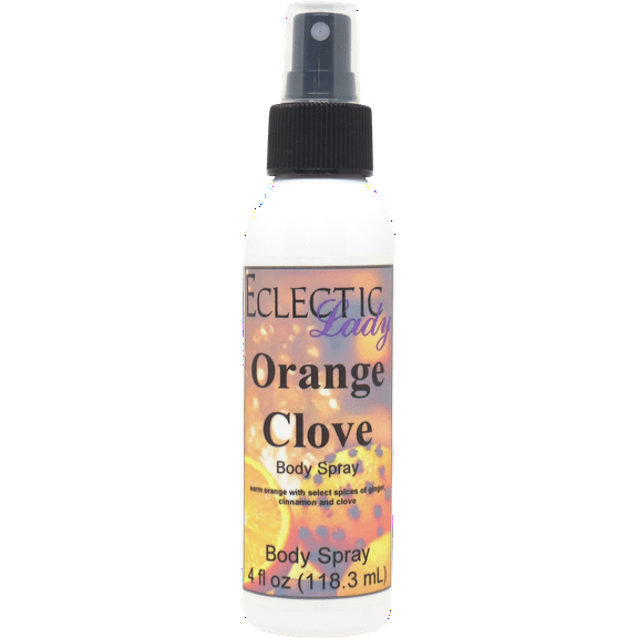 Orange Clove Body Spray, Eclectic Lady, Hydrating Mist, Unisex, 2 oz