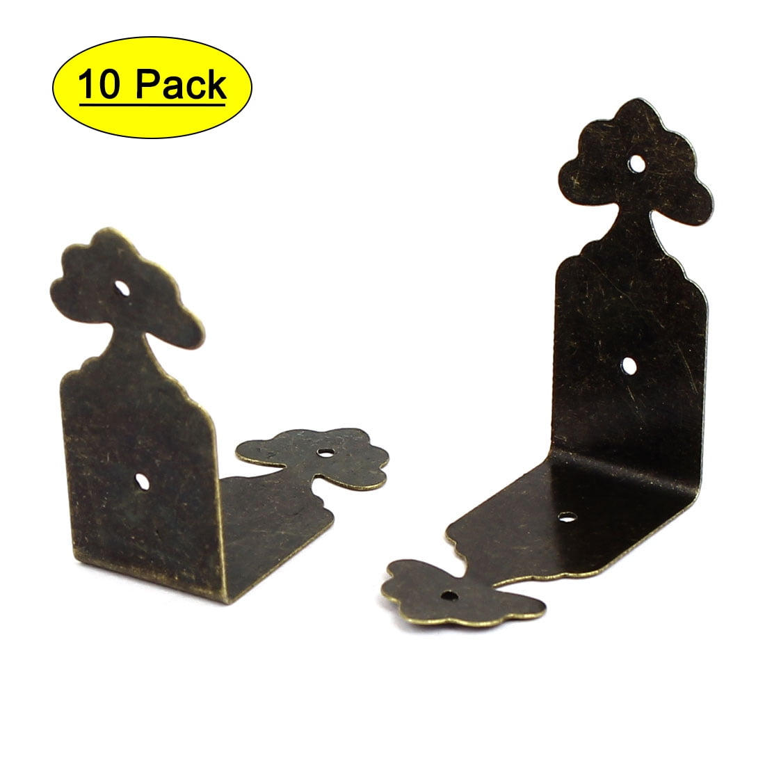 Uxcell Wood Case Gift Box Desk Corner Protectors Guard 40mm x 40mm x 18mm 10pcs