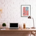thumbnail image 2 of Stupell Industries American Flag Birds on Wall Political Statement Black Framed by Balazs Solti, 2 of 7