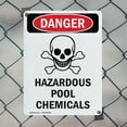 thumbnail image 5 of (2 Pack) Hazardous Pool Chemicals OSHA Danger Sign 12 Inch X 18 Inch Plastic Sign, Weather Resistant, UV Protected for Workplace, Business, and Construction Site, Made in the USA, 5 of 8