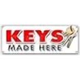 thumbnail image 2 of Keys Made Here Banner Sign Transponder Auto Car Locksmith Locks Mobile, 2 of 4