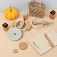 thumbnail image 2 of Wooden children's kitchen accessories, kitchen utensils, pots and pans, kitchen toy dining room wooden toy Ed, 2 of 5