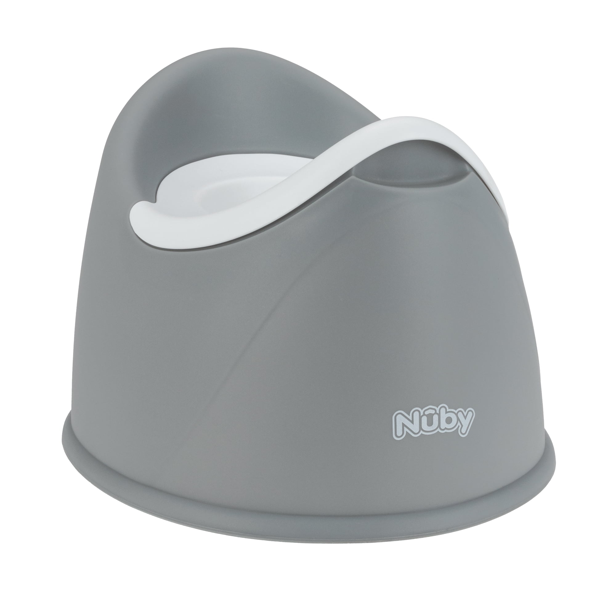 Nuby Beginner's Potty Training Seat with Removable Bowl, Gray