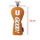 thumbnail image 5 of Funda protectora de cuero PU para palos de golf, funda de madera para palos de golf U naranja, 5 of 9