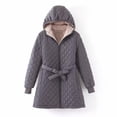 thumbnail image 2 of FAIWAD Lightweight Puffer Jacket for Womens Long Sleeve Solid Color Pockets Coat Winter Zipper Quilted Jacket, 2 of 7