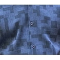 thumbnail image 2 of Montique Men's 2 Piece Long Sleeve Walking Suit Tetris Tone on Tone in Grape - 2002, 2 of 2