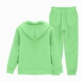 thumbnail image 4 of Girls 2 Piece Outfits Jogger Sets Zip Up Hoodie Sweatshirts Sweatpants with Pockets Tracksuits Sweatsuits, 4 of 7