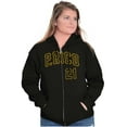 thumbnail image 4 of Puerto Rico Baseball Game Player 21 Unisex Fleece Graphic Zip Up Hoodie Brisco Brands 2X, 4 of 5
