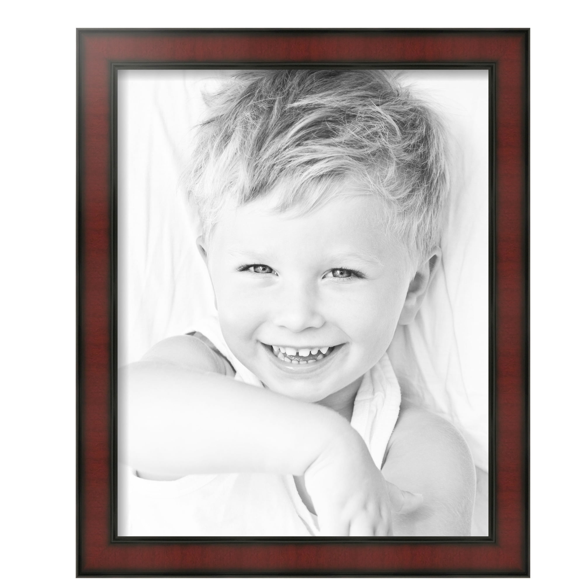 ArtToFrames 16" x 20" Honors Mahogany Picture Frame, 16x20 inch Brown Wood Poster Frame (WOM-5155)