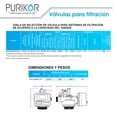 thumbnail image 3 of Válvula Purikor para sistemas de filtración PK-CUORE-TFT-2472, 3 of 3
