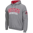 thumbnail image 2 of Men's Colosseum  Gray Ohio State Buckeyes Double Arch Pullover Hoodie, 2 of 3